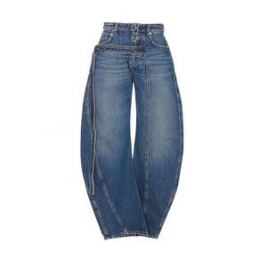 Jean Paul Gaultier Women The Blue Denim Strap Jeans
